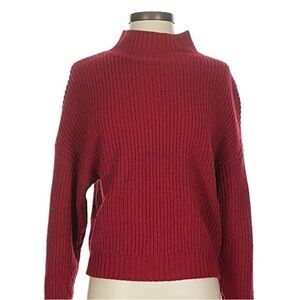 Red Crop Sweater
